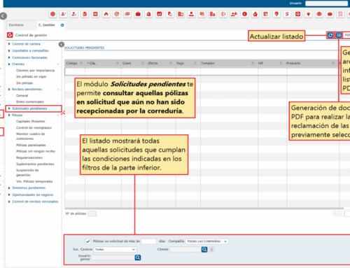 776. Control de gestión – Solicitudes pendientes